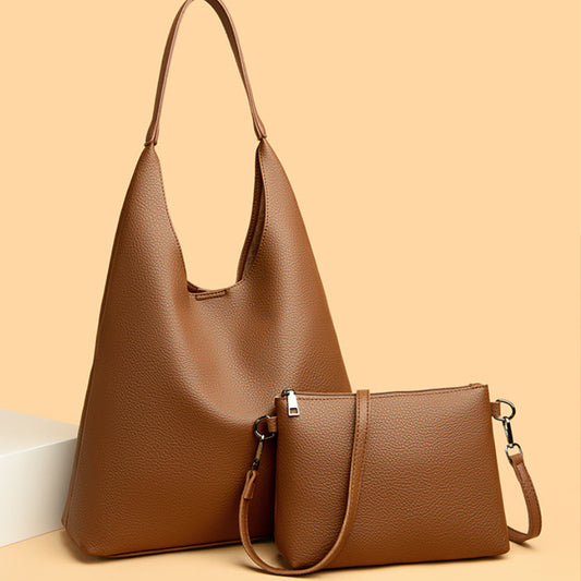 Sac épaule rétro grande capacité en cuir souple