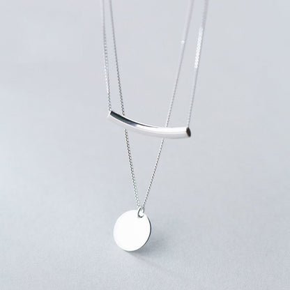 Collier en Argent 925, Style Minimaliste et Vintage
