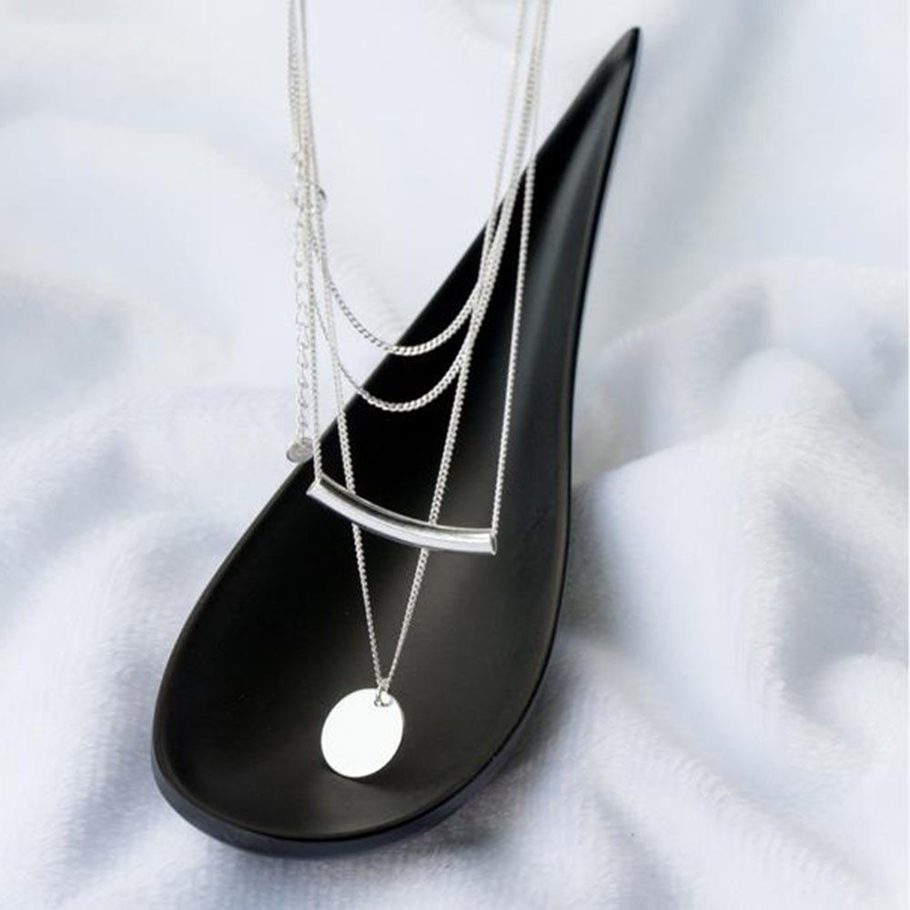Collier en Argent 925, Style Minimaliste et Vintage