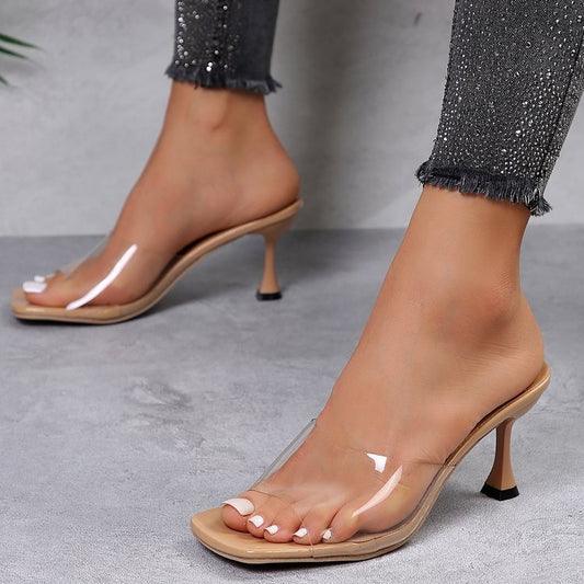 Escarpins à talon transparent – Style stiletto