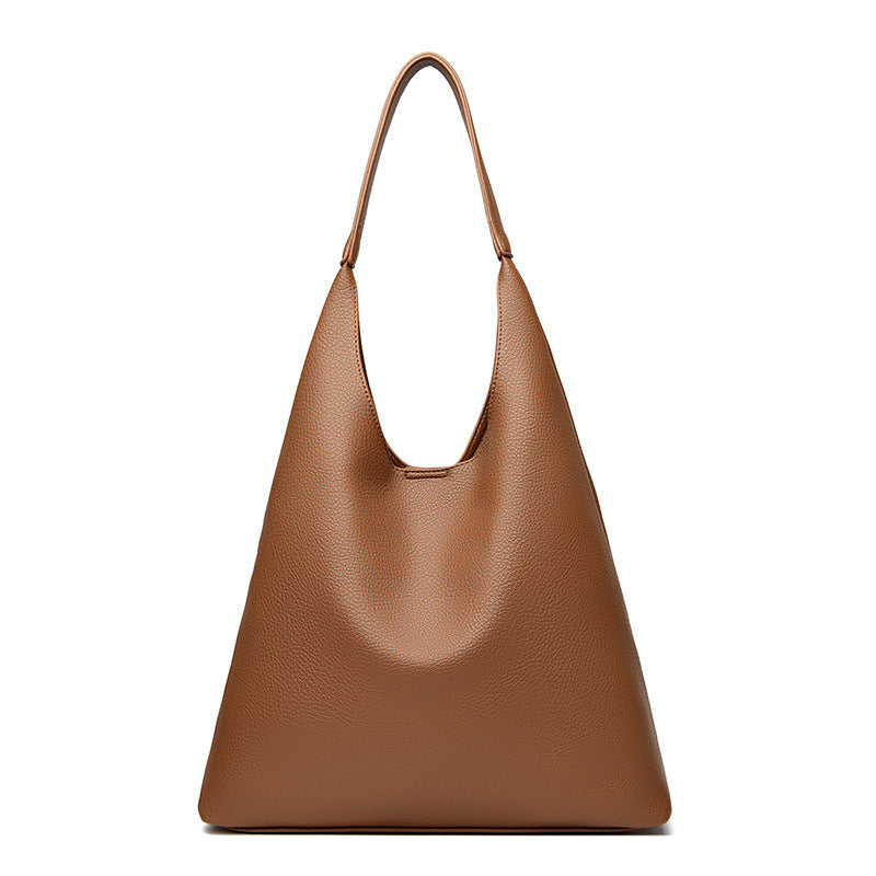Sac épaule rétro grande capacité en cuir souple