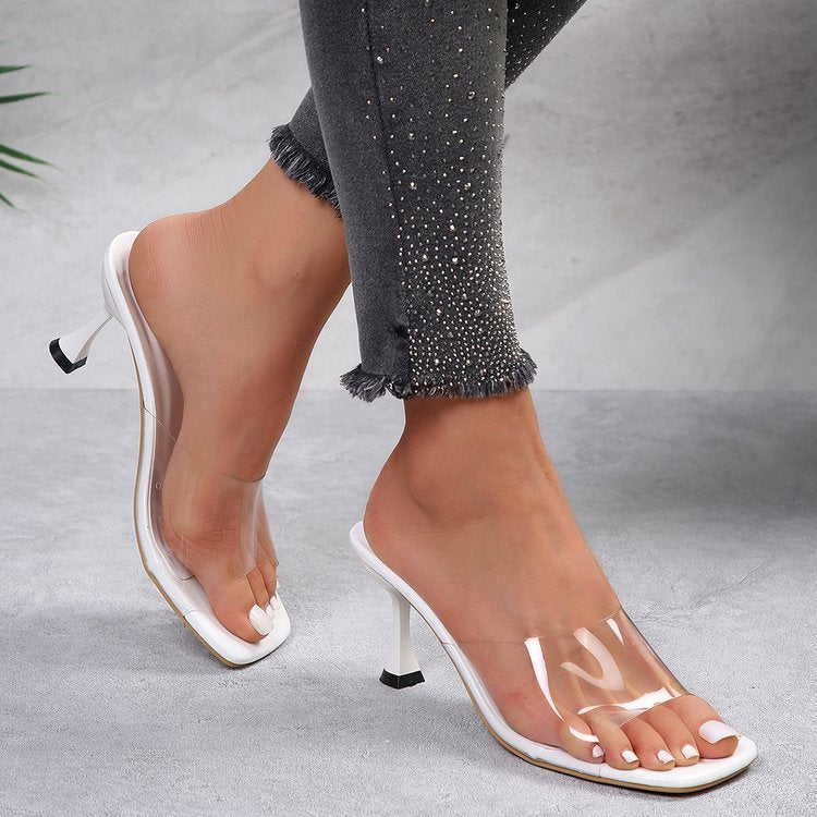 Escarpins à talon transparent – Style stiletto