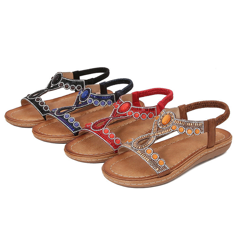 Sandales bohémiennes givrée