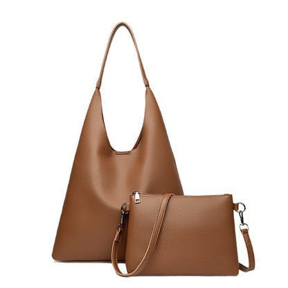 Sac épaule rétro grande capacité en cuir souple